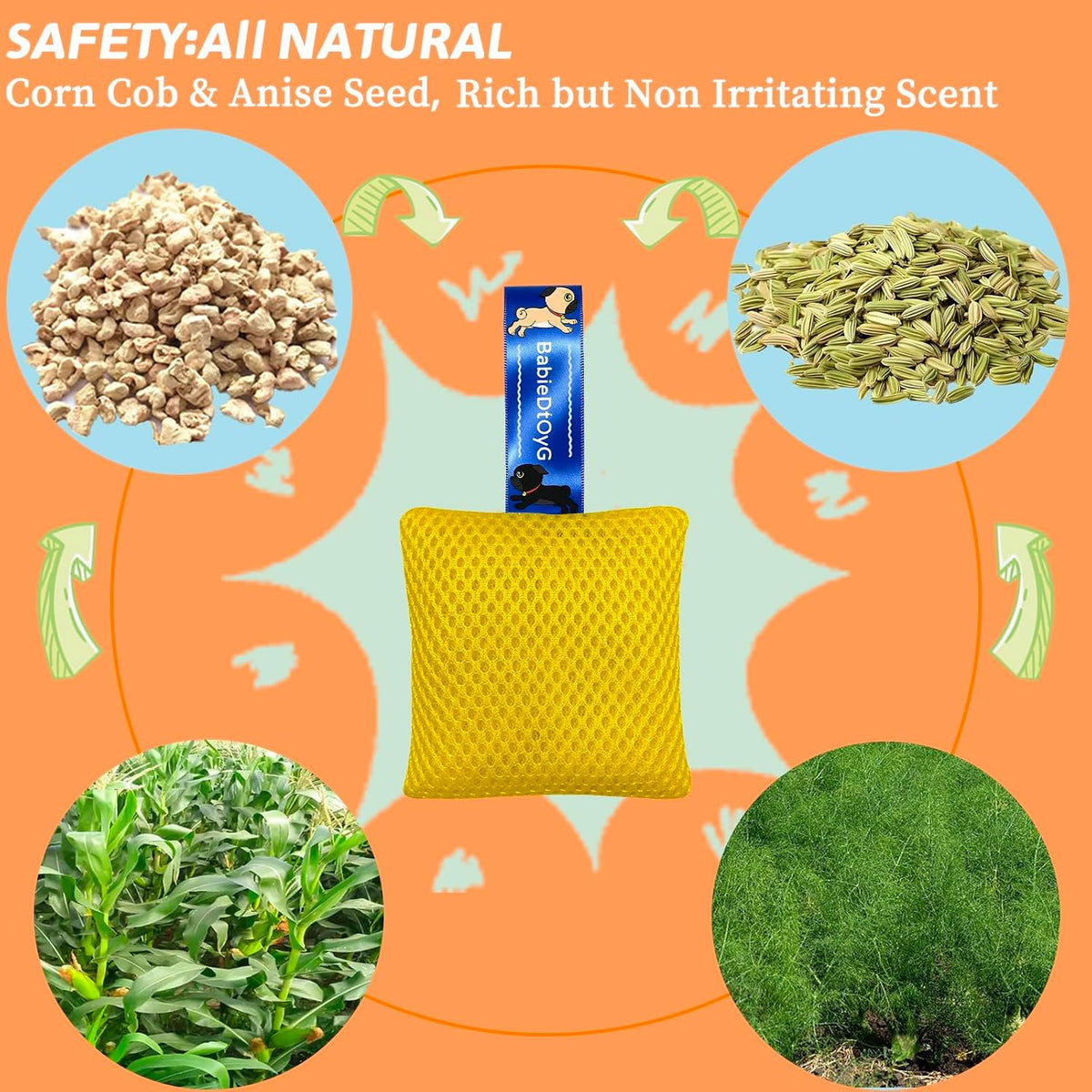 Dog Scent Training kit, Brain Games, Hide and Seek Toys - Yellow - image 4