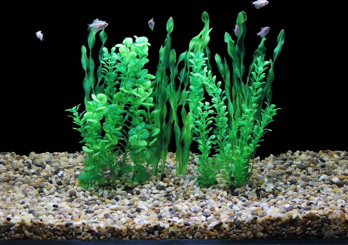 AQUANEAT Artificial Fish Tank Plants - Green - image 3