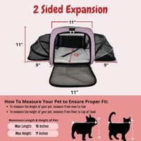 Airline Approved Expandable Premium Pet Carrier on Wheels - PINK - image 4