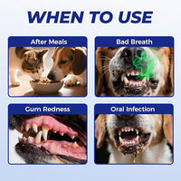 Wellix 100 Count Dog Teeth Cleaning Wipes for Dogs & Cats - Natural Formula Dental Care Finger Wipes Reduces Dog Plaque, Tartar & Bad Breath - No-Rinse Disposable Dog Dental Wipes