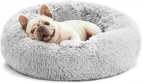 Love's cabin Calming Cat Bed for Indoor Cats - Light Grey / 24"