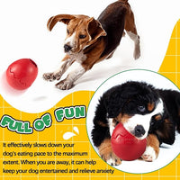 Aliceset 2 Pack Durable Freezable Dog Chew Toys for Aggressive Chewers Interactive Treat Dispensing Puzzle Toy for Large & XL Dogs Keeps Cool & Busy (Red)