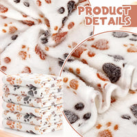 Tegeme 12 Pcs Puppy Blanket for Litter Dog Cat - White,gray / 41 x 30 Inch - image 4