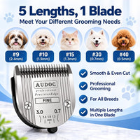 3Pack 5 in 1 Blades Dog Grooming Blade Compatible with Wahl Bravura - Silver-2Pack - image 4