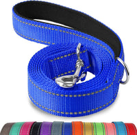 Joytale Reflective Dog Leash for Medium & Large Dogs - 4 ft Standard / Navy Blue