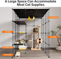 Extra Large Cat Cage, 4-Tier Catio - 41.3"L x 41.3"W x 41.3"H - image 4