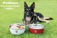 Large Dog Water Bowl 2 Pack, Aqua - Red - 2 Pack / 1.3 Gallons - XL (100lb + breed) - image 2