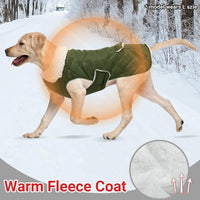 Dog Winter Coat for Cold Weather - Green / Large - image 4