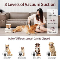 Dog Grooming Vacuum Kit, 2.5L Large Capacity, Dogs & Cats Vacuum for Shedding, 4 Pet Grooming Tools, Low Noise, Dog Nail Clipper as A Gift