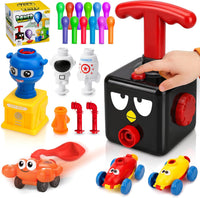 PATHOSIO PETS balloon launcher toy set with hand pump and inertia race car - view 3