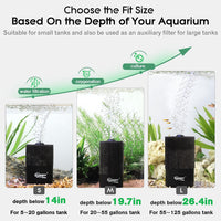 hygger Aquarium Sponge Filter 8-20 Gallon Small Fish Tank Filter - Medium - image 3