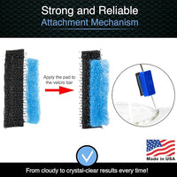SnowTree - BoroBuddy Mini Magnetic Glass Cleaner for Glass Pieces, Bottles, Vases & More - Smaller Design for Tighter Spaces & Smaller Glass Pieces - Easy to Use Double Sided Glass Cleaner (Blue Gift