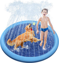 Raxurt Non-Slip Splash Pad for Kids and Dog - Blue / 59in
