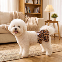 CuteBone Female Dog Diapers with Skirts 3 Pack Reusable Puppy Dresses - Color leopard skirts 3pcs / L - image 4