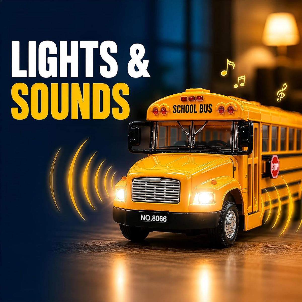 Diecast Yellow School Bus Model Toy - image 2