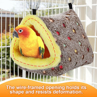 Medium Winter Warm Bird Nest House with Support Board for Cage – Essentials for Birds - Medium - image 3