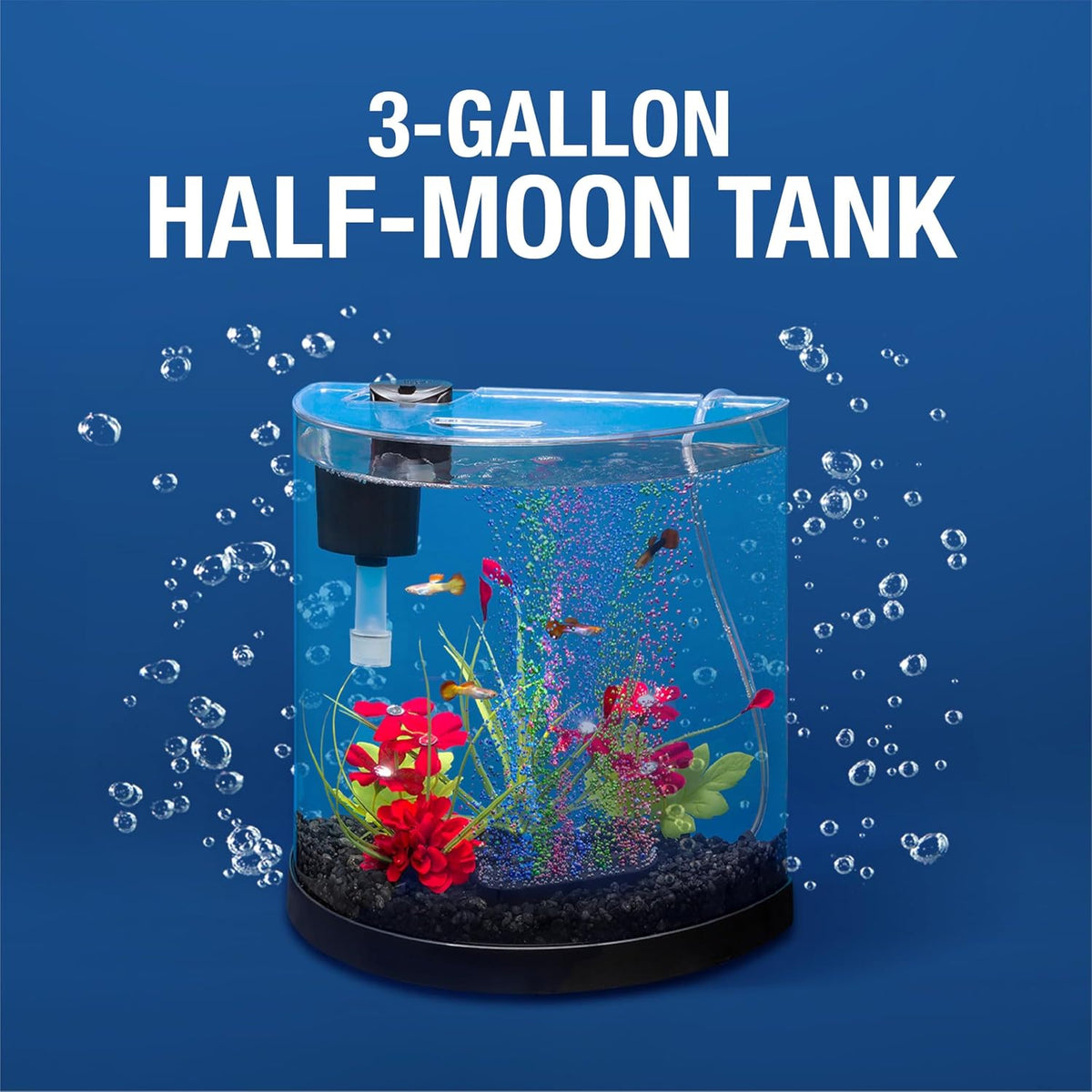 Tetra Half-Moon 3 Gallon Starter Fish Tank Kit – Essentials for Fish - 3 Gallon / General - image 3