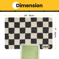 Conlun Cat Litter Mat Litter Trapping Mat - Chessboard - image 2