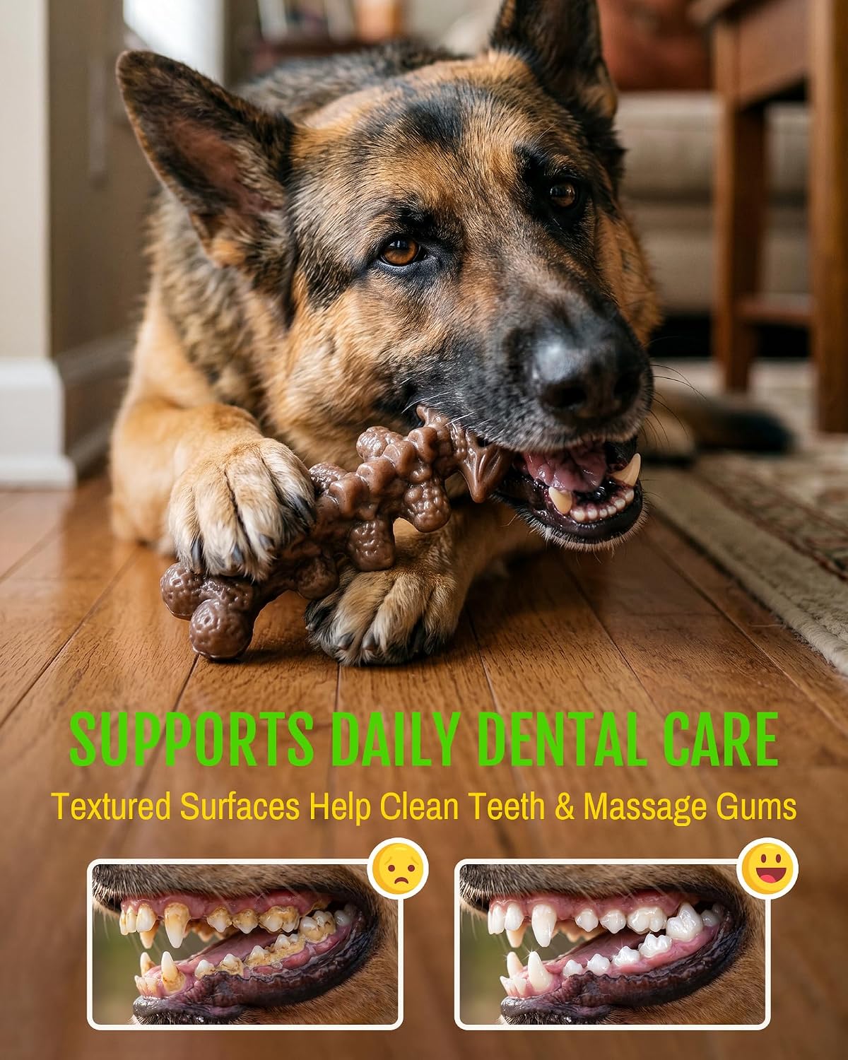 3-Pack Dog Toys for Aggressive Chewers 25-90 lbs, Bacon Flavored - image 4