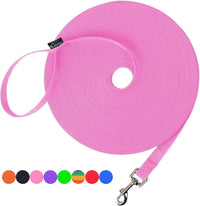 Hi Kiss Dog/Puppy Obedience Recall Training Agility Lead - 15 Feet / Pink