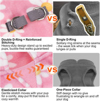 Dog Fleece Vest Sweater Winter Jacket for Small and Medium Large Dogs - Small / PINK DAISY - image 3