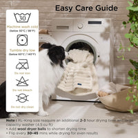 Bedsure ComfyFleece Waterproof Dog Blankets for Large Dogs - L(40x50")-1pc / Cream - image 4