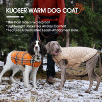 Kuoser Waterproof Dog Coat - Orange / X-Small (Pack of 1) - image 3