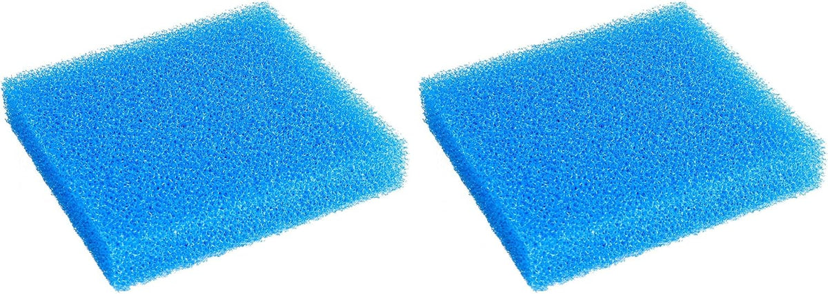 AQUANEAT Aquarium Filter Sponge Open Cell Foam Sheet Bio Sponge - 11" Lx 10.25"W x 2"H (Pack of 2) / Blue