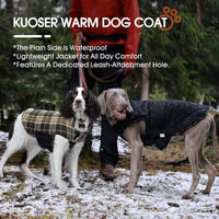 Kuoser Waterproof Dog Coat - New Brown / 2X-Large (Pack of 1) - image 3
