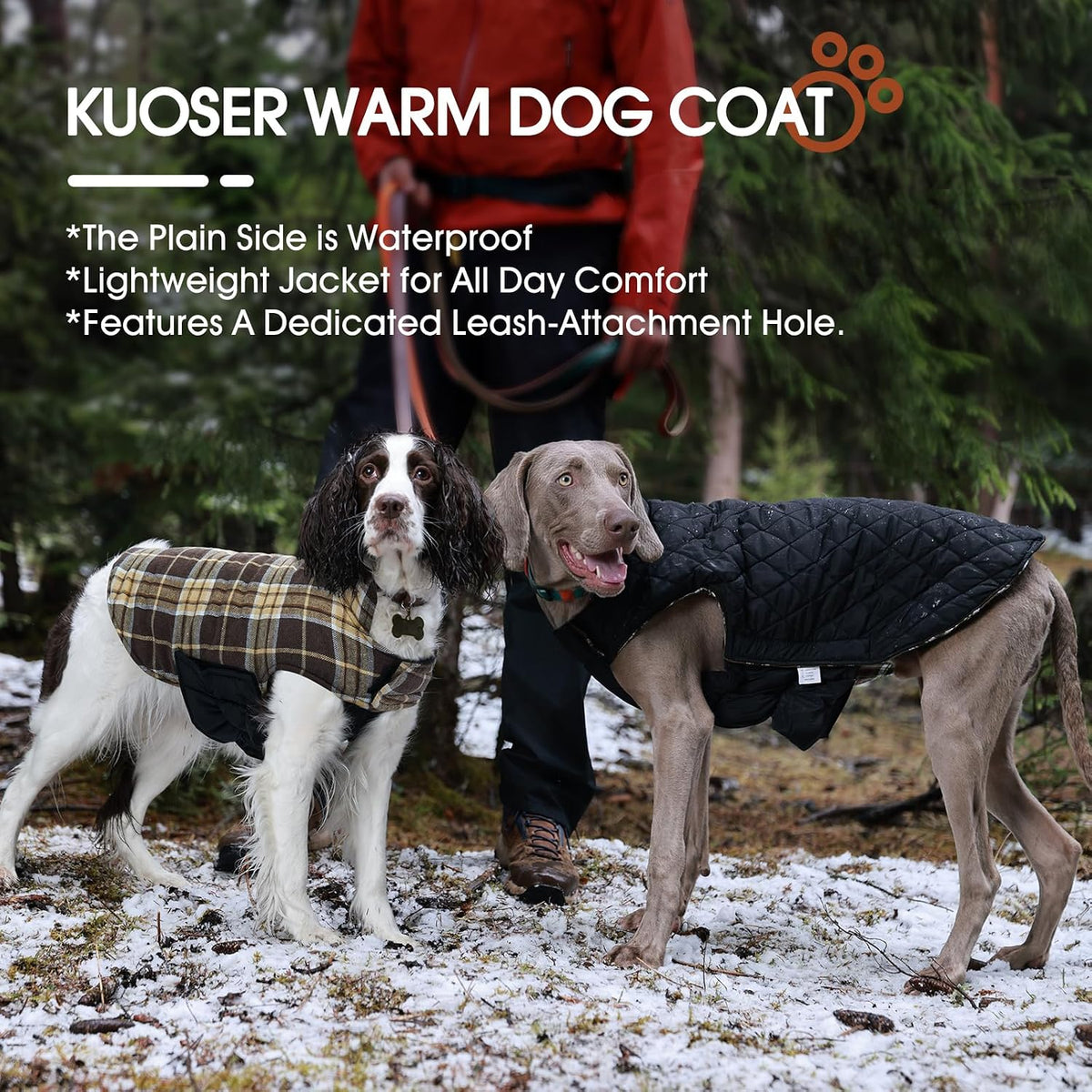 Kuoser Waterproof Dog Coat - New Brown / 2X-Large (Pack of 1) - image 3