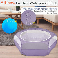 Pawaboo Small Animal Playpen, Waterproof Portable Pet Cage Tent - E-Purple / 1 - image 4