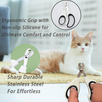 Cat Grooming Kit, 6-Piece Deshedding Brush Set, Pink – Essentials for Cats - White - image 4