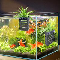Aquarium Plant Holder 4 PCS Aquatic Plant Pot – Essentials for Fish - Black - image 2