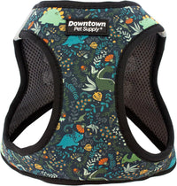 Downtown Pet Supply Step in Dog Harness for Teacup Dogs & Cats No Pull - X-Small / Dinosaur