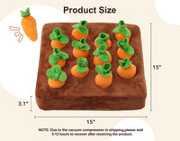 Snuffle Mat & Carrot Puzzle Toy for Dogs - SQUEAK - image 3