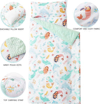 Bunnikins & Clover Toddler Nap Mat with Removable Pillow - Whale White - image 2