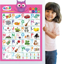English & Spanish Alphabet Poster - Alphabet Pink