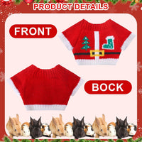 Clysee 10-piece guinea pig clothes set with flannel vests and knitted mini hats - view 20