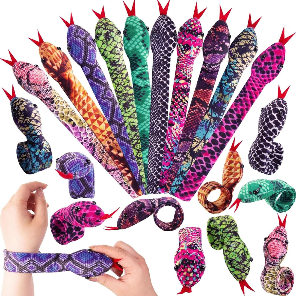 Shindel slap bracelets for kids with dinosaur, galaxy, heart and mermaid prints - view 2