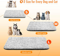 Self Warming Cat Bed, 2.0 Upgraded Thermal Mat for Indoor Cats - Gray / 18"x27" - image 4