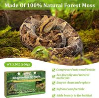 14OZ Natural Sphagnum Moss for Reptile Terrarium Substrate Bedding – Daily Care for Reptiles And Amphibians - 3.5 OZ - image 3