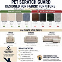 Cat Scratch Furniture Protector - 18 XL Shields + Twist Pins - image 4