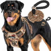 Beebiepet Tactical No Pull Dog Harness with Leash - Desert Camo / Large