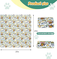 Cat Wrap for Cutting Nails and Grooming(27"x27"),Cat Restraint Wrap for Nail Clipping, Self-Adhesive Fabric Cat Swaddle Burrito Wrap for Nail Trimming (Cow Style)