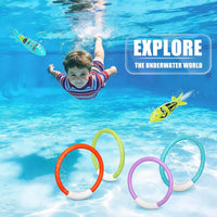 Korlon Tec Pool Toys for Kids Ages 4-8-12 - rings and torpedo - image 2