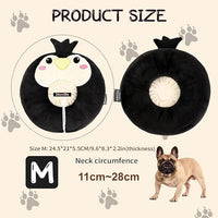 Adjustable cat Cone Collar Soft to Stop Licking After Surgery for Kitten, Alternative to Cone of Shame cat, Donut Cone for Cats, pet Elizabethan Collar (Penguin, Medium)