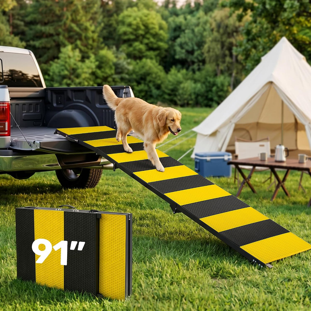 91" Extra Long Dog Ramp for Car SUV Truck