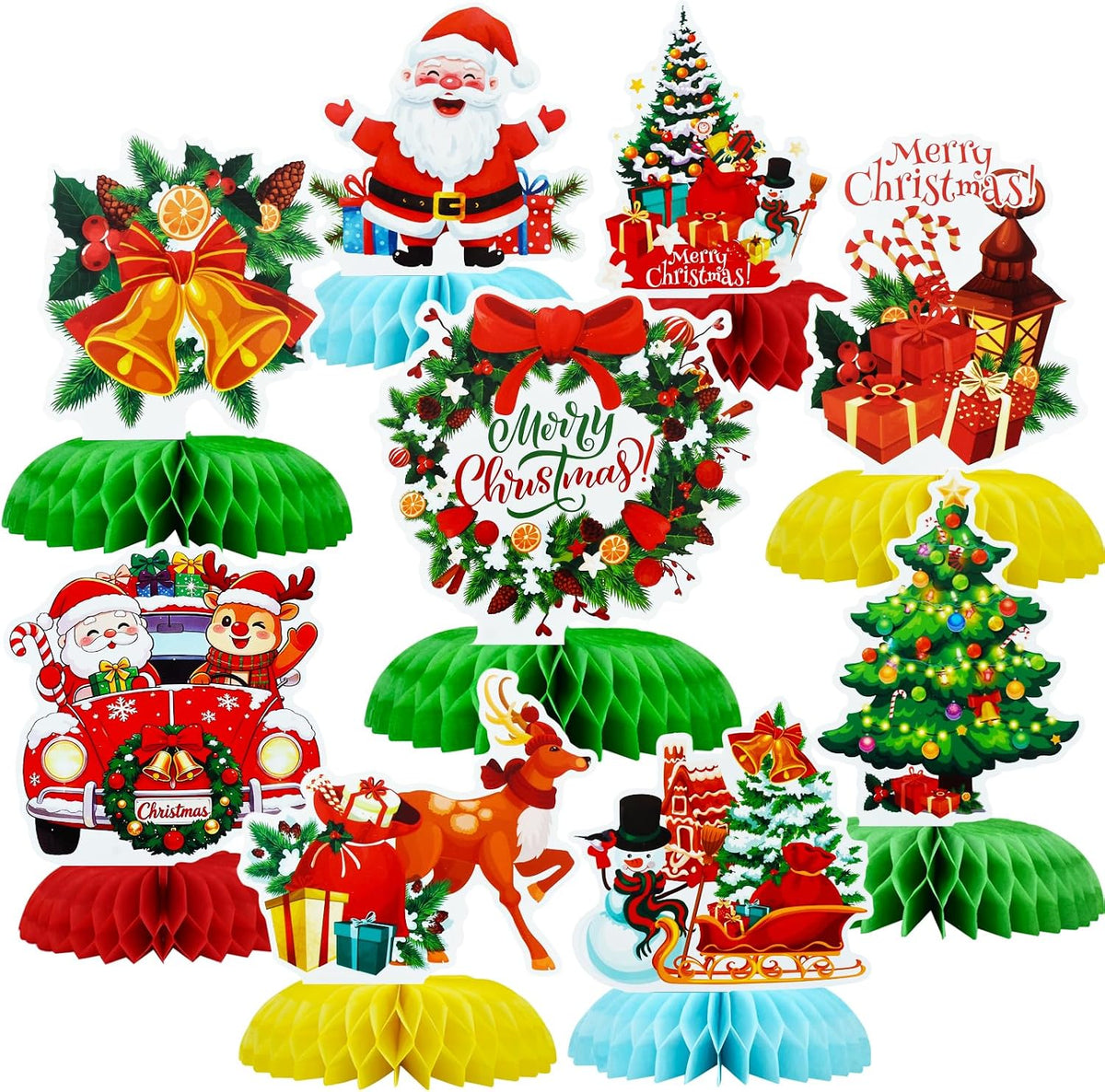 TONIFUL 1st Birthday Black Red Yellow Mouse Themed Table Centerpieces – Fun for Kids & Family - Christmas