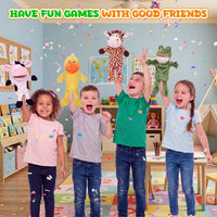 Liliful farm animal hand puppets with movable mouths: horse, sheep, dog, pig, cow and duck - view 11