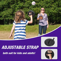 HYES 3-in-1 Baseball Set for kids Auto Pitching Machine – Fun for Kids & Family - Purple+pink - image 3